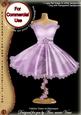 Lilac Rose Fashion Dress on Mannequin for Cu