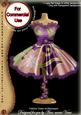 Pastel Purplefloral Colour Fashion Dress on Mannequin for Cu