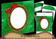 Red Green Poinsettias 8in Envelope Mini Kit
