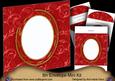 Christmas Red Roses 8in Envelope Mini Kit