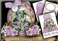 Lilac Wedding Rings Special Large Oval Card Mini Kit