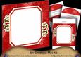Oriental Ladies Red Emerald 8in Envelope Mini Kit