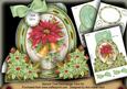 Poinsettia Bouquet Special Large Oval Card Mini Kit