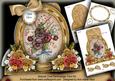 Pansy Bouquet Special Large Oval Card Mini Kit