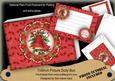 Red Bells Christmas Ddoily 7x5in Presentation Box Mini Kit