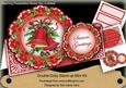 Red Bells Christmas Double Doily Card Mini Kit