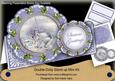 Blue Church Christmas Double Doily Card Mini Kit