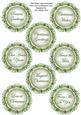 Reindeer Trio Lace Doily Christmas Sentiment Sheet