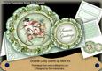 Reindeer Trio Christmas Double Doily Card Mini Kit