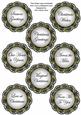Winter Walk Lace Doily Christmas Sentiment Sheet