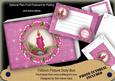 Cerise Candle Christmas Ddoily 7x5in Presentation Box m Kit