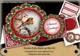 Red Robin Christmas Double Doily Card Mini Kit