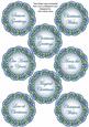 Winter Lady Lace Doily Christmas Sentiment Sheet
