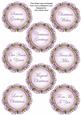Lilac Snowscene Lace Doily Christmas Sentiment Sheet