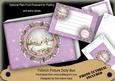 Lilac Snowscene Christmas Ddoily 7x5 Presentation Box m Kit