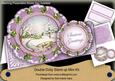 Lilac Snowscene Christmas Double Doily Card Mini Kit