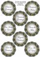 Winter Cabin Lace Doily Christmas Sentiment Sheet