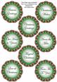 Green Tree Lace Doily Christmas Sentiment Sheet
