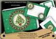 Green Tree Christmas Doily 7x5in Presentation Box m Kit