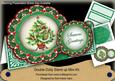 Green Tree Christmas Double Doily Card Mini Kit
