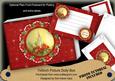 Red Candle Christmas Doily 7x5in Presentation Box m Kit