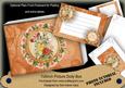 Peach Bouquet2 Doily 7x5in Presentation Box m Kit