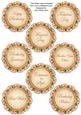 Peach Bouquet2 Doily Birthday Mix Sentiment Sheet