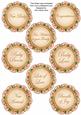 Peach Bouquet2 Doily New Baby Mix Sentiment Sheet