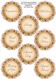 Peach Bouquet2 Doily General Mix Sentiment Sheet