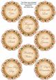 Peach Bouquet2 Doily Wedding Mix Sentiment Sheet