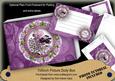 Lilac Bouquet Doily 7x5in Presentation Box m Kit