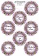 Lilac Bouquet Doily Birthday Mix Sentiment Sheet