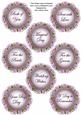 Lilac Bouquet Doily Wedding Mix Sentiment Sheet