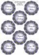 Praying Girl2 Lace Doily Christmas Sentiment Sheet