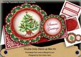 Tree Red Christmas Double Doily Card Mini Kit