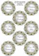 Snow Tree Doily Christmas Sentiment Sheet