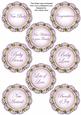 Lilac Fmk Dotty Doily Baby Mix Sentiment Sheet
