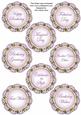 Lilac Fmk Dotty Doily Birthday Mix Sentiment Sheet