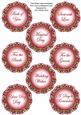 Hot Pink Fmk Dotty Doily Wedding Mix Sentiment Sheet