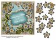 Dteal Fleur Anniversary Wishes 7in Fancy Decoupage Topper