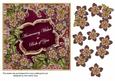 Hotpink Fleur Anniversary Wishes 7in Fancy Decoupage Topper