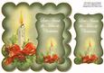 Olive Candle Love Across Miles 8in Scallop Topper