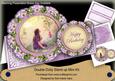 Lavender Fairy Floral Double Doily Card Mini Kit