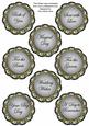 Black Tulips Doily Wedding Mix Sentiment Sheet