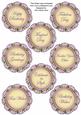 Lavender Fairy Doily Birthday Mix Sentiment Sheet