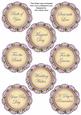 Lavender Fairy Doily Wedding Mix Sentiment Sheet