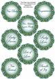 Peacock Fmk Dotty Doily Baby Mix Sentiment Sheet