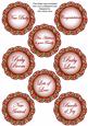 Red Fmk Dotty Doily Baby Mix Sentiment Sheet