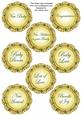 Gold Fmk Dotty Doily Baby Mix Sentiment Sheet
