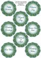 Peacock Fmk Dotty Doily Birthday Mix Sentiment Sheet
